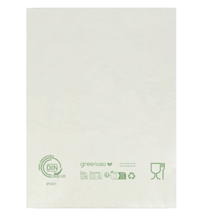 Greenuso MONOUSO - Flachbeutel Markt Home Compost “Classic” 30x40cm 12µm (3000 Stück) Image