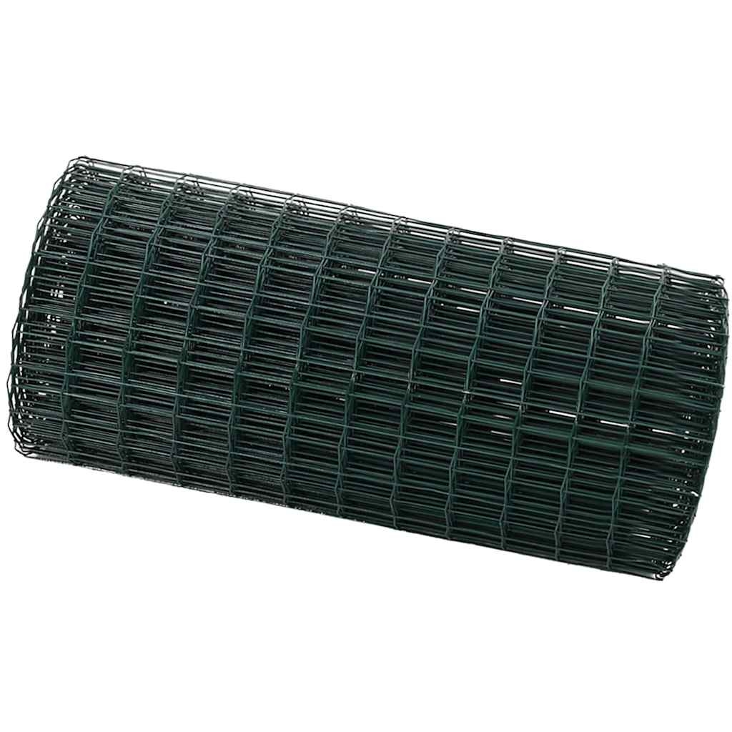 vidaXL Eurozaun Grün 0,4 x 50 m PVC-beschichtetes Eisen Image