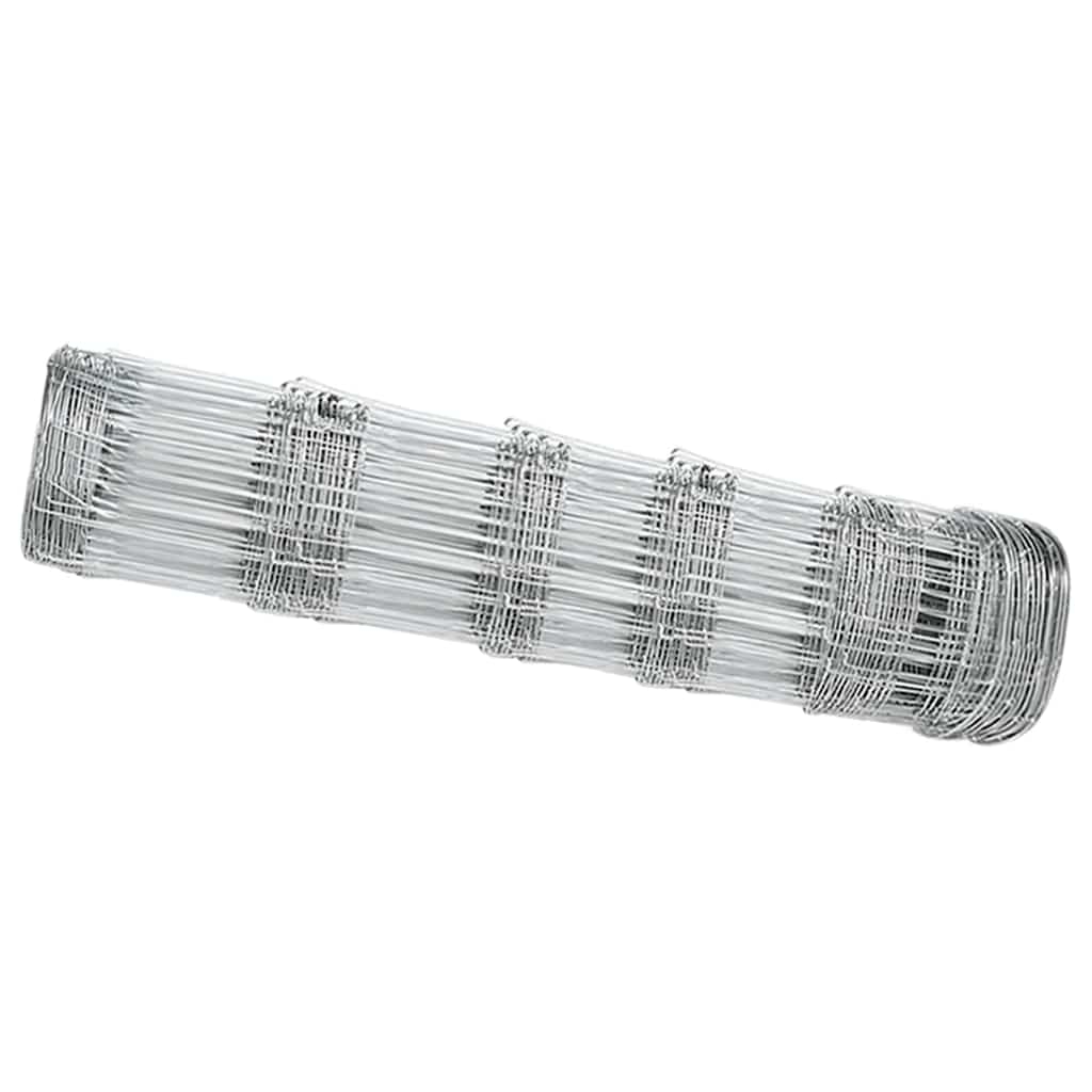 vidaXL Feldzaun Silber 25 x 0,8 m Verzinkter Stahl Image