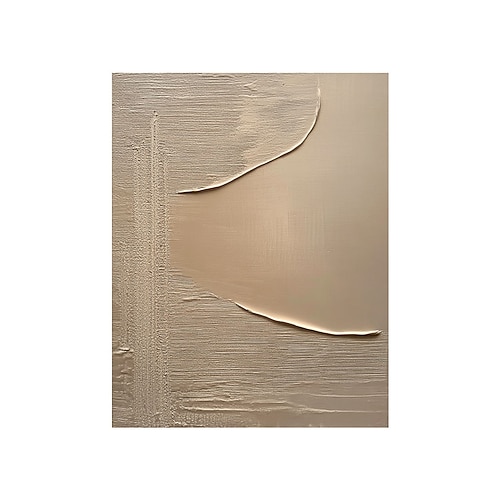 Handgemaltes Ölgemälde auf Leinwand, Wanddekoration im Wabi-Sabi-Stil, minimalistisch, abstrakt, mit Textur, für Wohnzimmer, Eingangsbereich, Wohnbereich, gerollt, rahmenlos, ungespannt Image