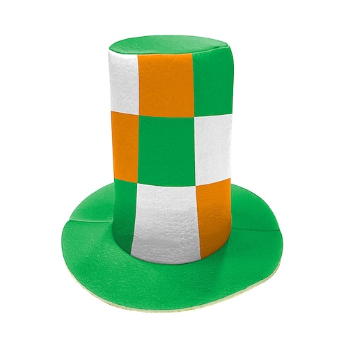 St. Patrick 2026 Kobold Glückliche Iren Karneval Hut Zylinder Neuheit Lustig Erwachsene Unisex St. Patrick's Day Lässig Party Einfaches Karnevalskostüm Verkleiden Image