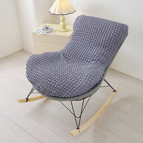 Sesselbezug für eine Person, geeignet für Zuhause, aus dehnbarem Polarfleece-Luftpolstergewebe, Sitzschutz, weicher, rutschfester Sesselbezug Image