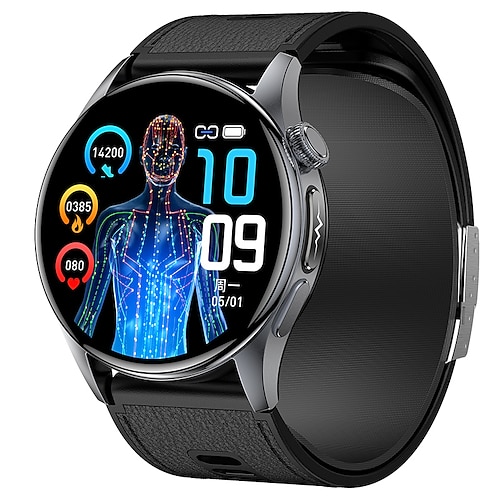 Neue Smartwatch mit hochpräziser Luftpumpe, 1,56-Zoll-AMOLED-Display, EKG, umfassender Schlafüberwachung, Gesundheitsfunktionen, Bluetooth-Telefonie, NFC, Airbag und Stratton. Image