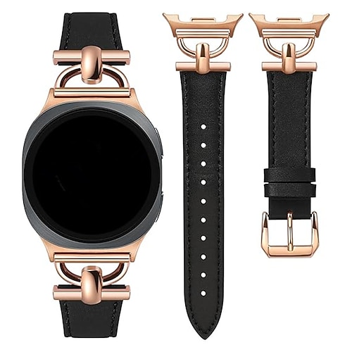 Uhrenarmband für Samsung Galaxy Uhr 8 40/44mm Watch 8 Classic 46 mm Watch 6 Classic 43/47mm Watch 5 Pro 45mm Watch 4 Classic 42/46mm PU - Leder Ersatz Gurt Verstellbar Sportarmband Moderne Schnalle Image