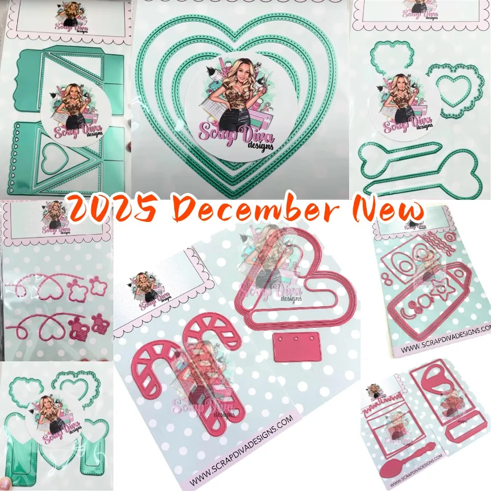 ScrapDivaDesigns The Gingerbread Man 2025, neue Stirbt für DIY Scrapbooking, Basteln, Fotoalbum, Vorlage, handgefertigte Dekoration Image