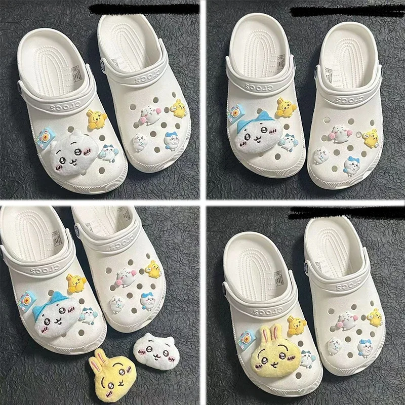 Neue Cartoon Nette Chiikawa Clogs Schuh Schnalle Kawaii Hachiware Usagi Schuh Blume Schuh Schnalle Dekorative Accessoires Freund Geschenk