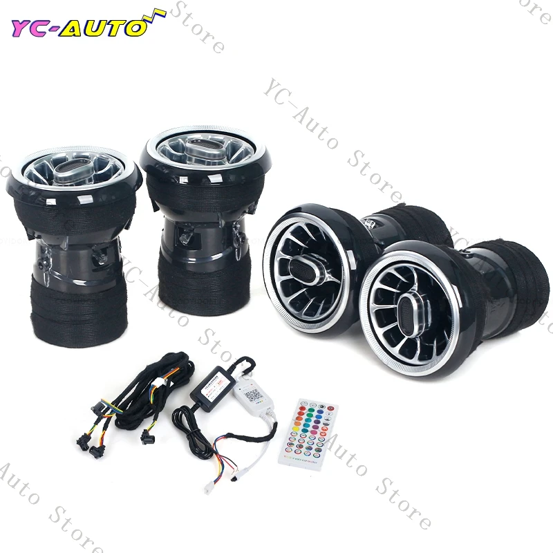 Pour Audi A3 2004-2011 pour Audi A3 2013-2020 LED lumière ambiante tableau de bord climatisation sortie de ventilation garniture intérieure accessoires de voiture