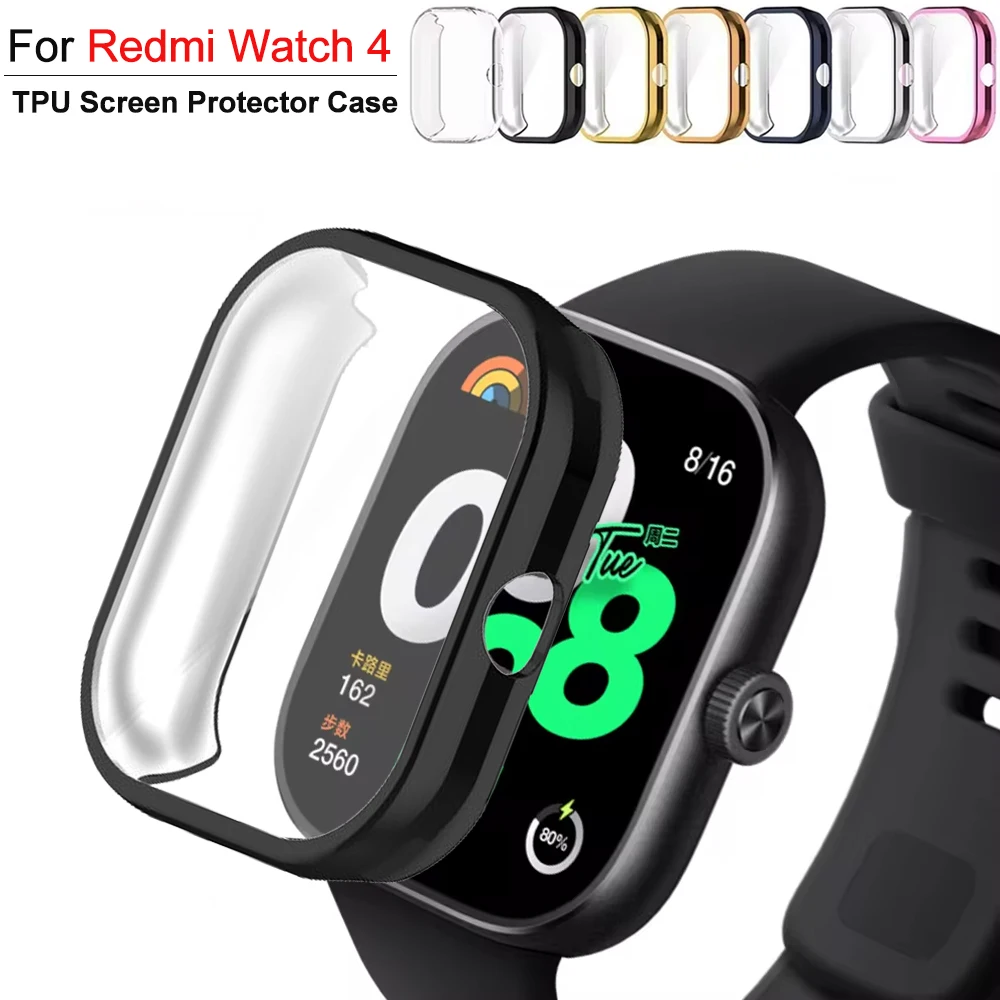 TPU-Displayschutzfolie für Xiaomi Redmi Watch 4, Smartwatch-Hülle, Schutzhülle für Redmi Watch 4, kratzfeste Stoßstangenhülle Image