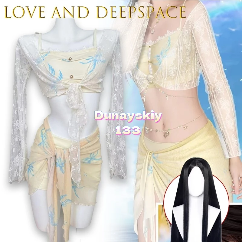 Rafayel Baby Miss Shan Yu Butterfly Dream Cosplay Badeanzug Love And Deepspace Damen Halloween Kostüm Image