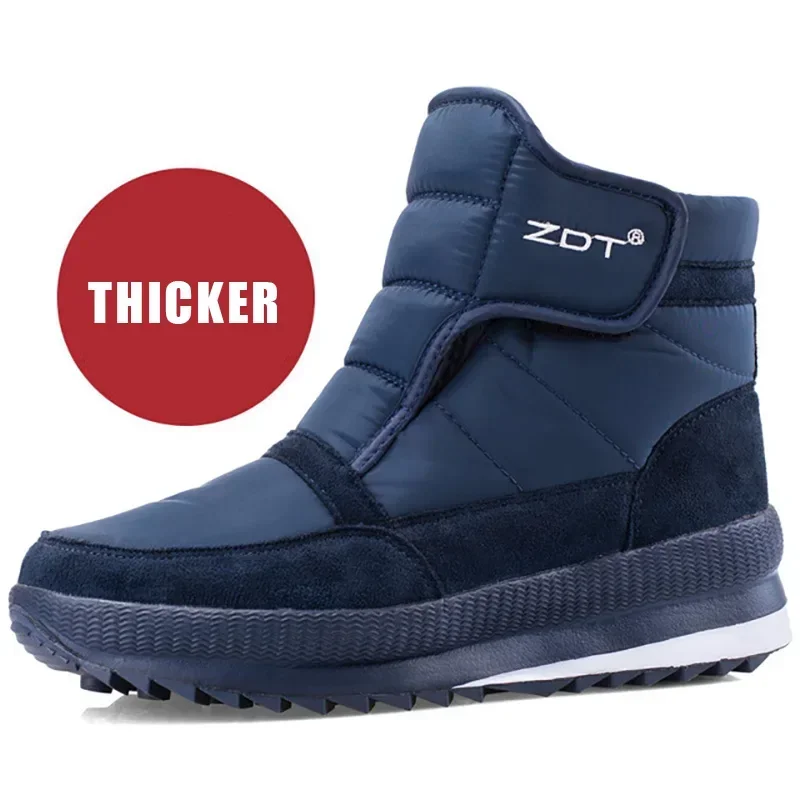 Winter Männer Stiefel Größere Größe 46 47 Winter Casual Schuhe Männer Unisex Stiefeletten Wasserdicht Nicht-slip Dicke warme Pelz Männer Schnee Stiefel