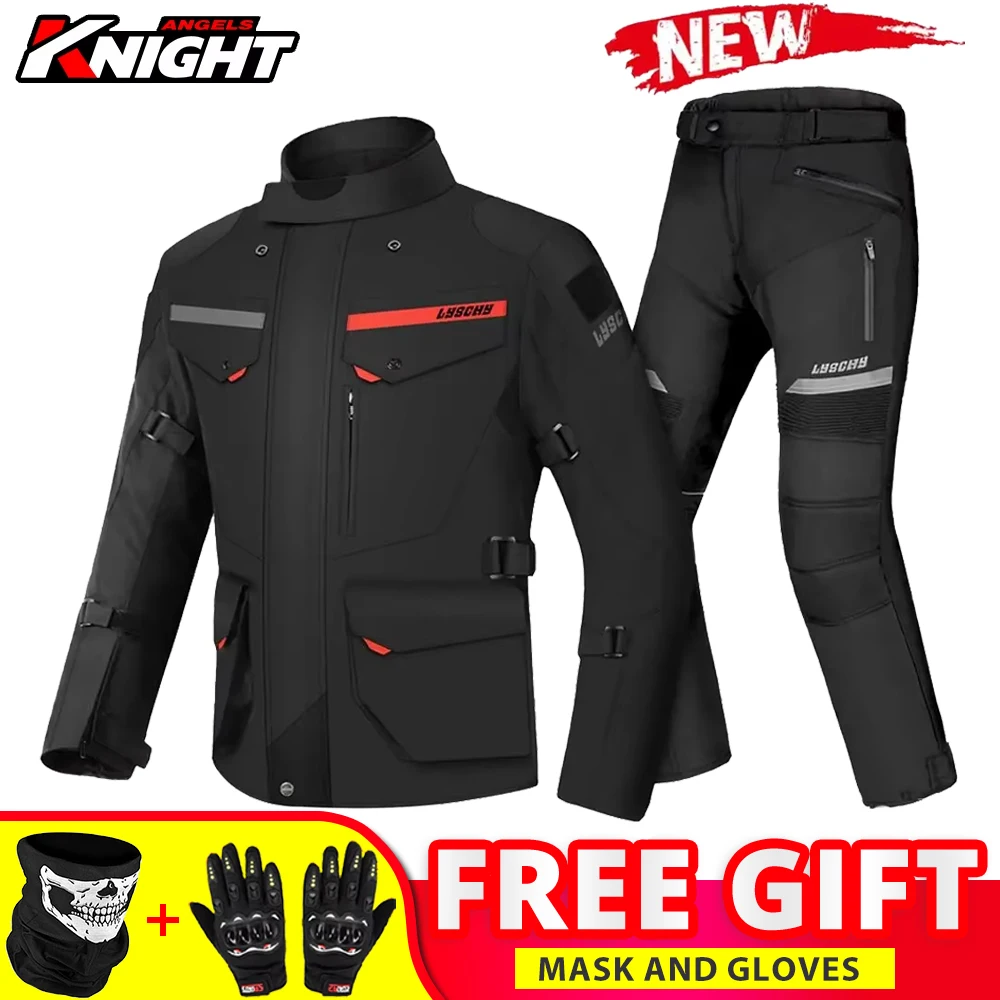 Kältebeständige Motorradjacke, wasserdichte Winter-Motorradjacke, Moto-Reitjacke, Schutzausrüstung, Rüstung, Kleidung für Herren Image