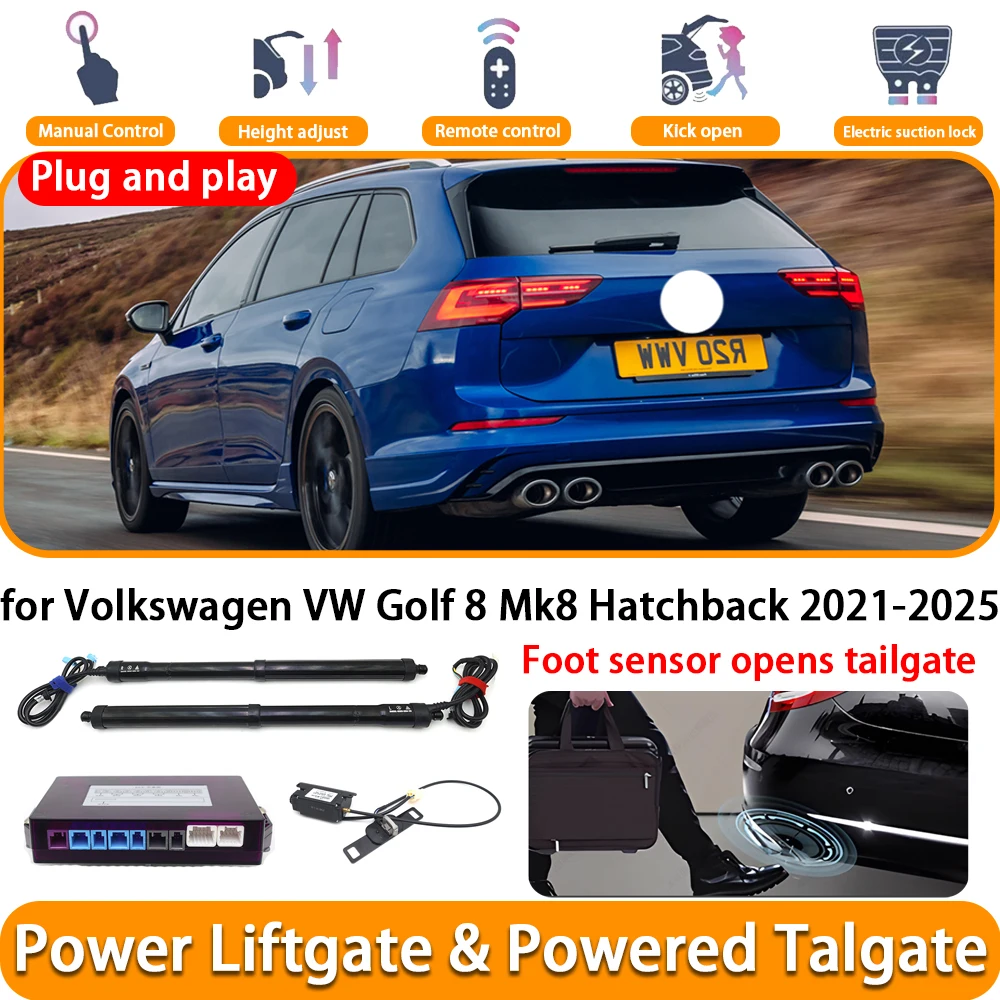 Per Volkswagen VW Golf 8 Mk8 Hatchback 2021-2025 OEM Elettrico Automatico Alimentato Portellone Elettrico Sistema di Sollevamento Tronco Kit di Sollevamento