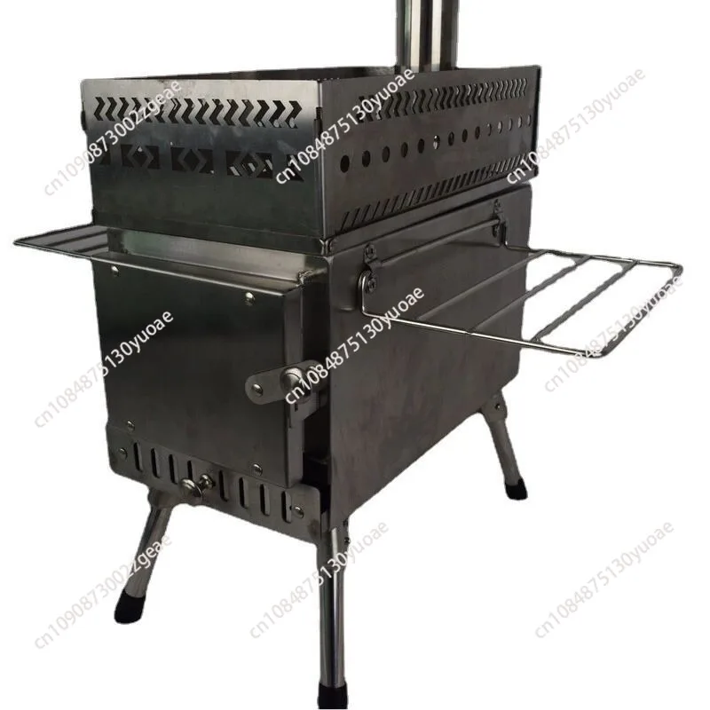 Zeltofen für den Außenbereich, Saunabohren, zusammenklappbarer Holzofen, Heizofen, Schweißdampf, Saunabox, beheizter Korb aus befeuchtetem Stein