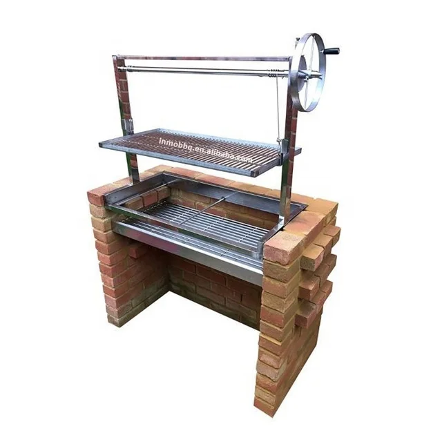 INMO BBQ Series Santa Maria Grill Edelstahl Argentinischer Grill ohne Brasero Image