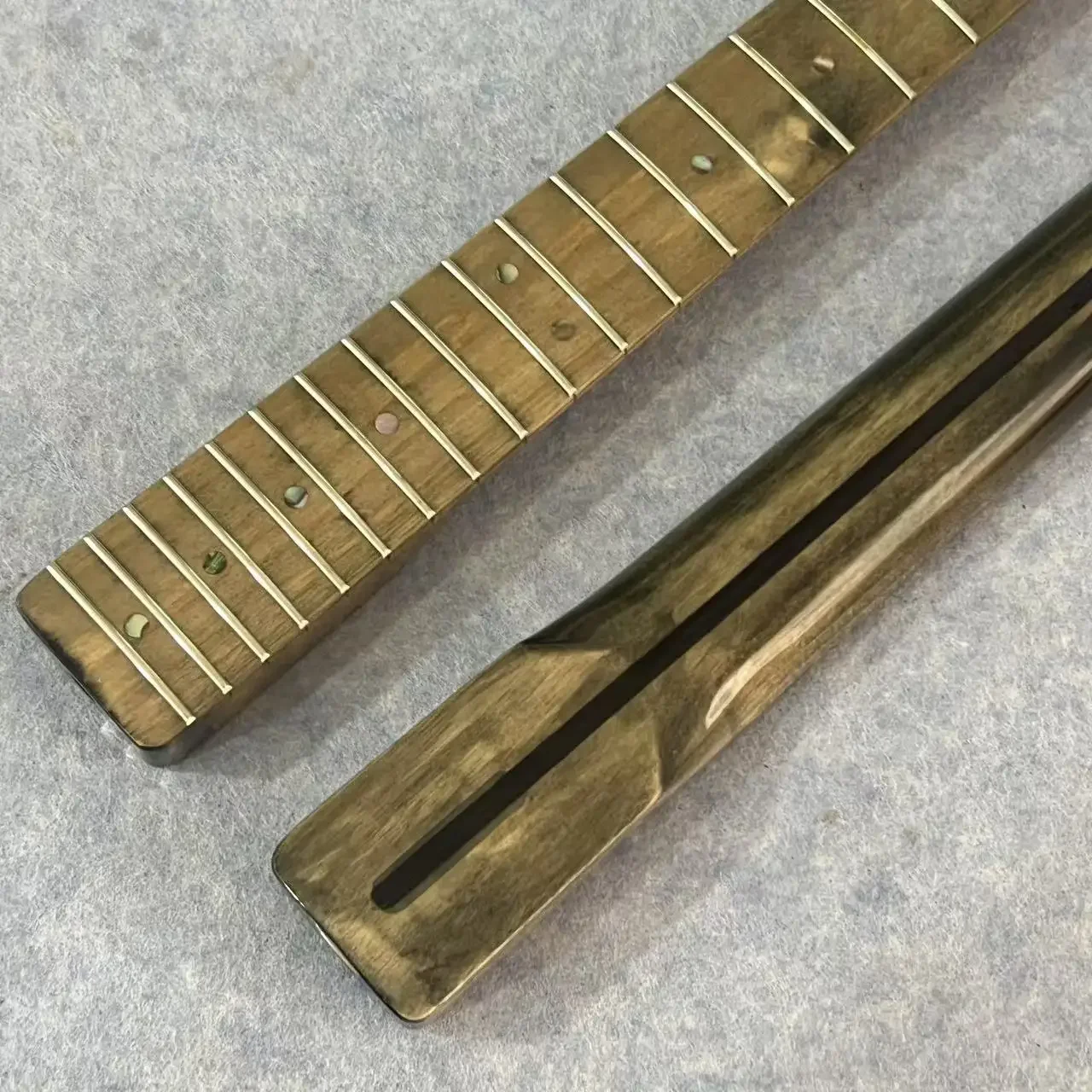 Maßgeschneiderter Gitarrenhals im TL-Stil mit 21 Bünden – einteiliger Ahorn mit Ahorngriffbrett und höhenverstellbarem Halsstab Image