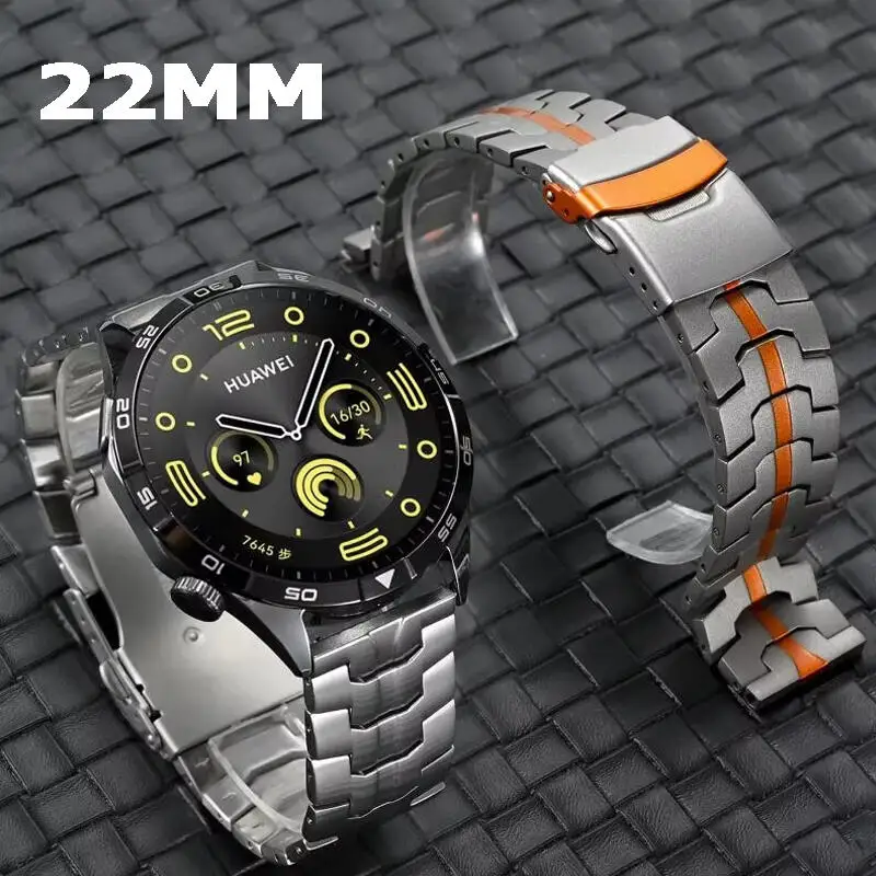 22mm Edelstahlarmband für Huawei Watch GT2 3 4 5 46MM GT2Pro GT2e GSPro GS3 Metallarmband für Huawei Watch GT 5Pro 46mm Image