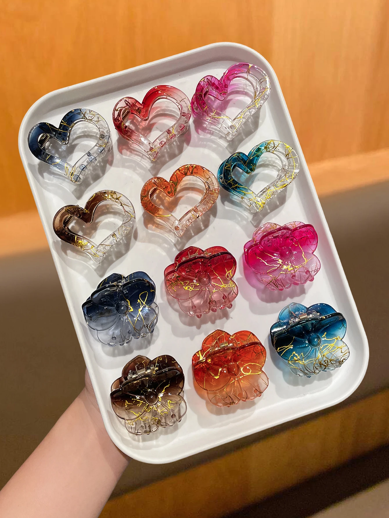 6/12 Stück modische Retro-Damen-Haarspangen und Griffe, vielseitiger Haarschmuck für den täglichen Gebrauch, ideales Geschenk Image