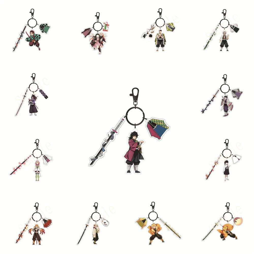 Anime Demon Slayer: Kimetsu no Yaiba Rengoku Anjuro Makomo Akaza Hakuji Sabito Kokushibo Kospy Kos Tsume Ie Y Chain s Acryic Ie Y Chain P Road P