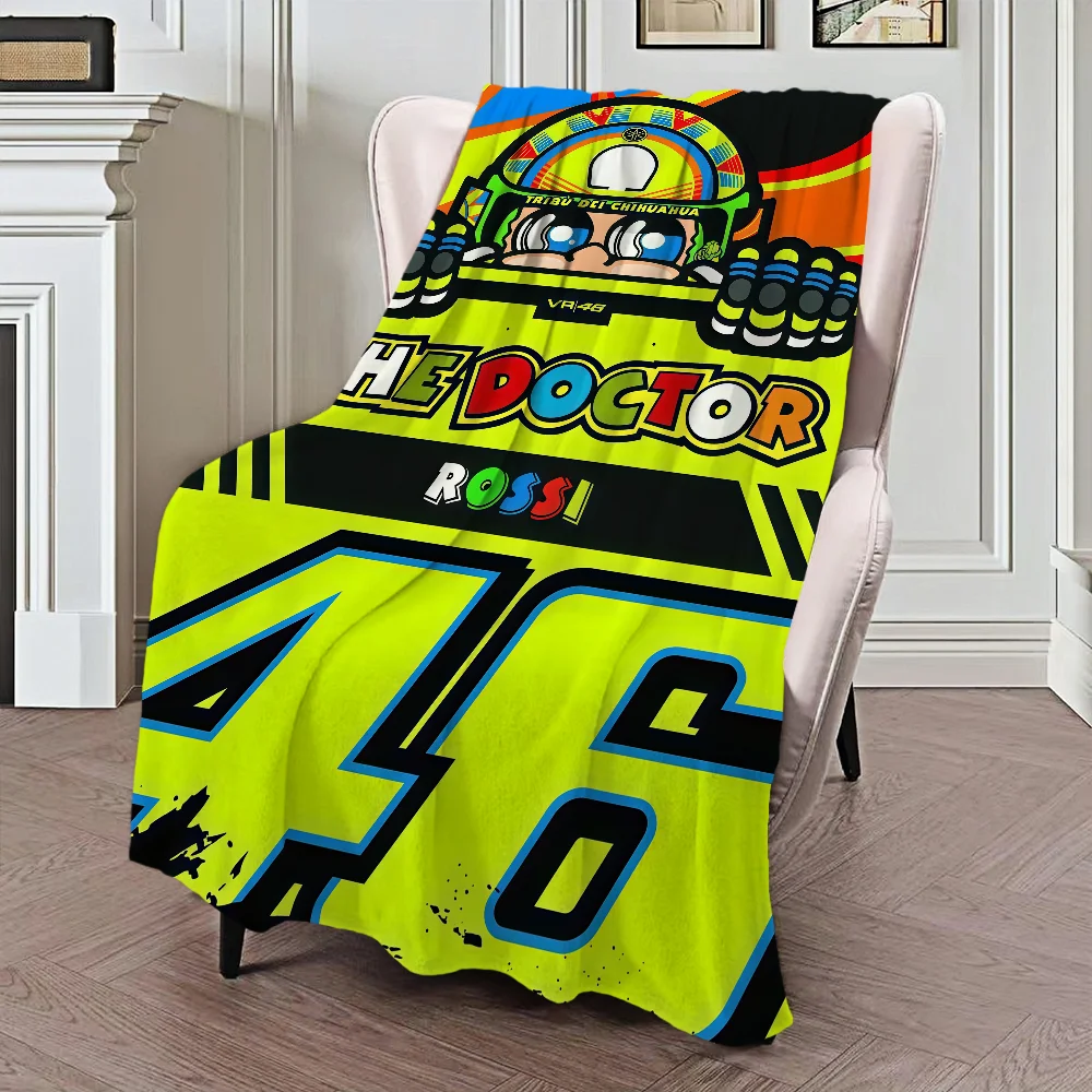 Motorradfahrer V-Valentino-ES R-Rossi-ES 46, Decke für Sofa, Zimmer, Mikrofaser-Bettwäsche, Decke, Büro, Reisen, Geschenk, Zuhause Image
