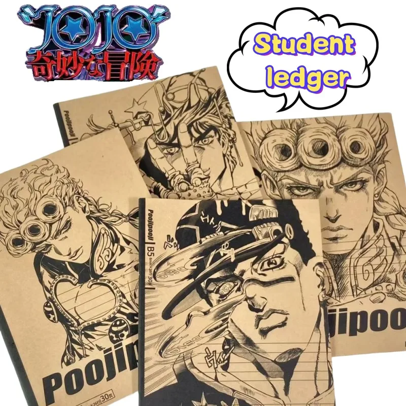 JoJo's Bizarre Adventure Dio Brando High Yan Value Neues B5-Notizbuch, Animations-Cartoon-Studenten-Buch für allgemeine falsche Fragen Image