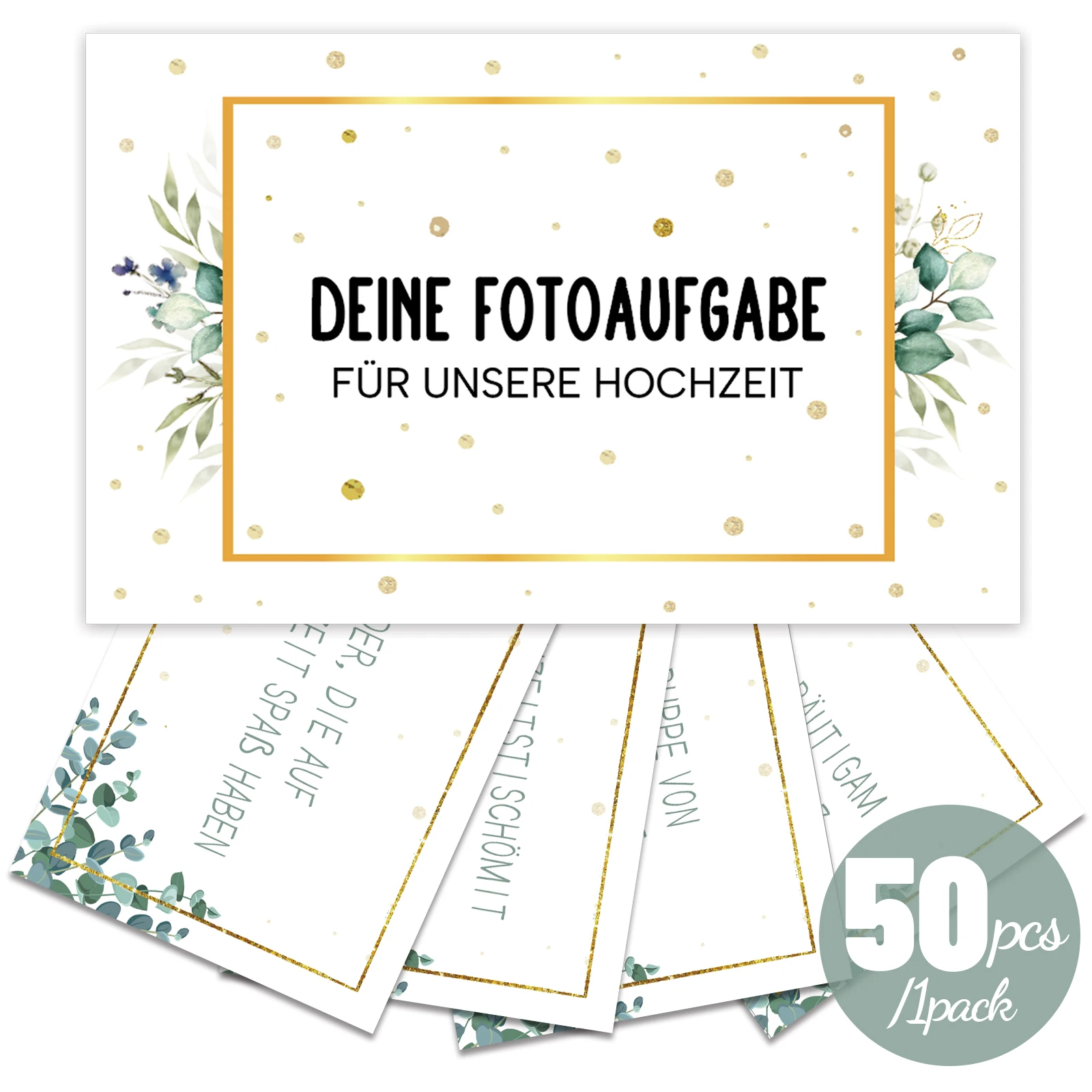 50 Stück Hochzeitsfoto-Fotografie-Herausforderung – 35 kreative Aufgabenkarten + 15 kostenlose Textkarten für Einzigartigkeiten Image