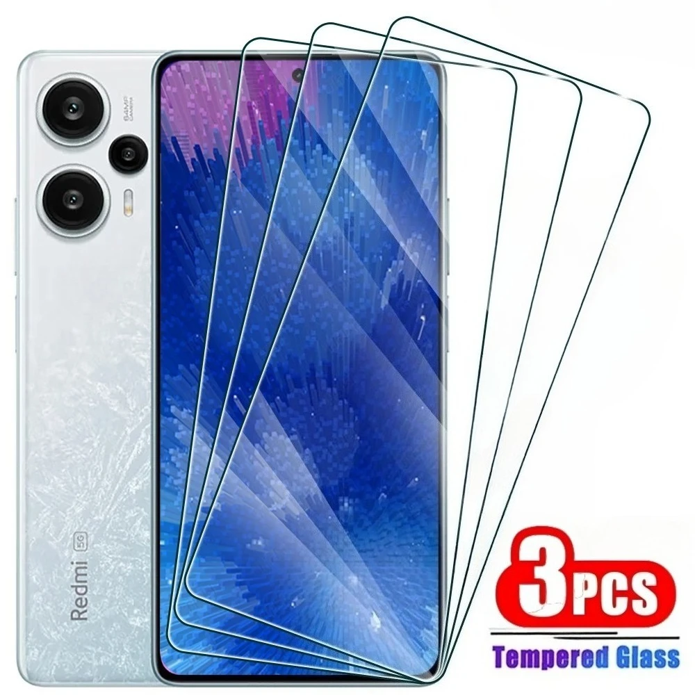 3Pcs Ultra Klar Gehärtetem Glas Für Redmi 15C 14C 13C 12C 10A 9A Screen Protector Für redmi Hinweis 14 5G 13 12 11 Pro 14S 12S 11S Image