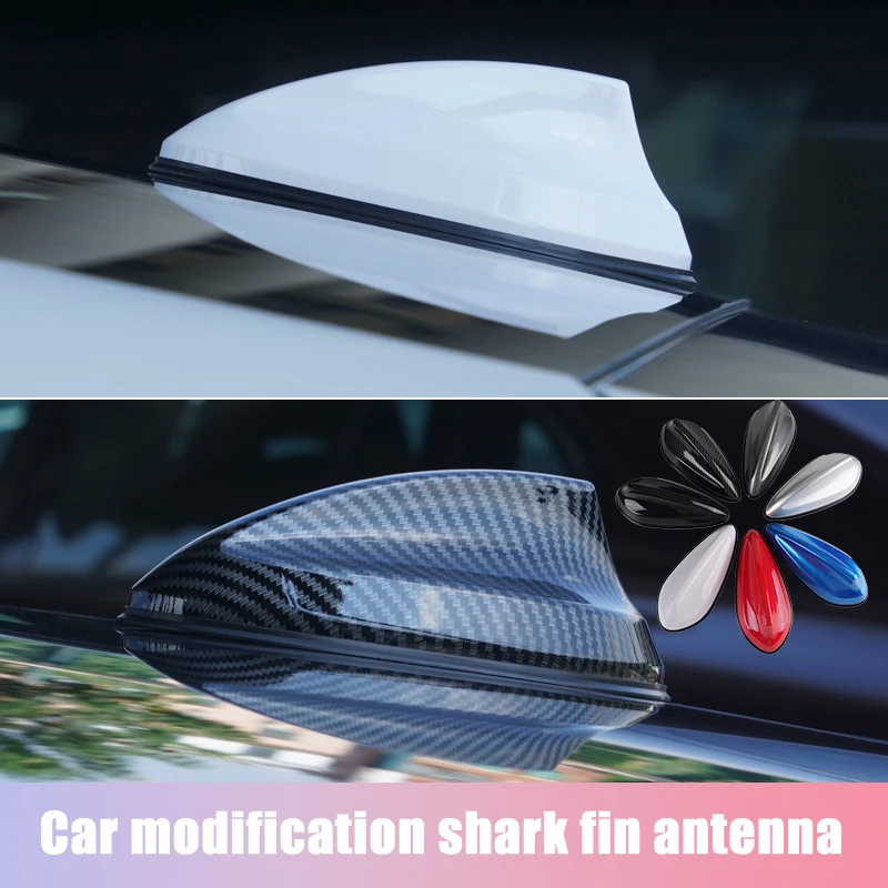 Auto Shark Fin Antenne Obere Abdeckung Universal Radio Verbesserte Radio Signal Empfänger Auto Externe Modifikation Zubehör Image