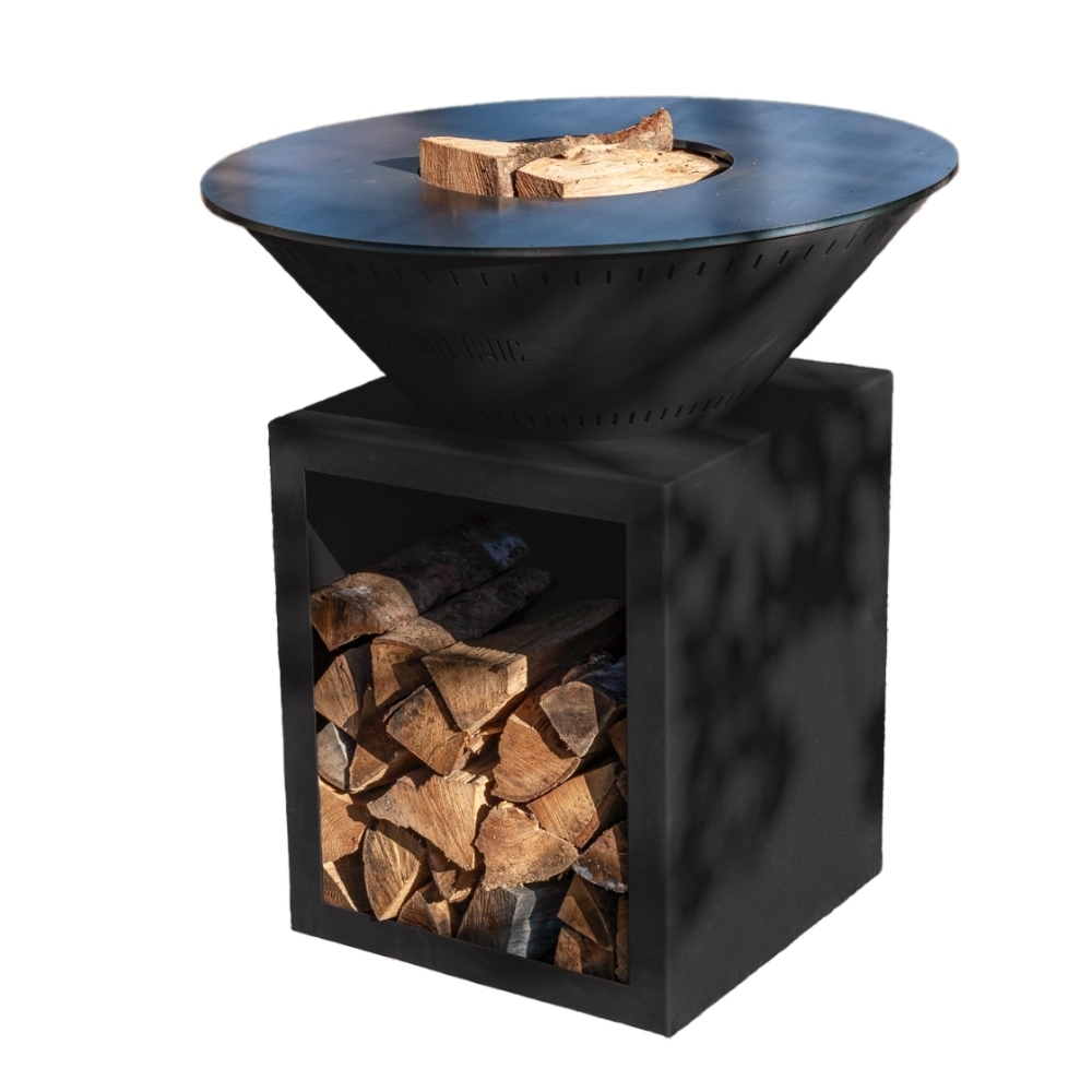 GRILLCHIC brasero classique acier 103 noir double cuve Image