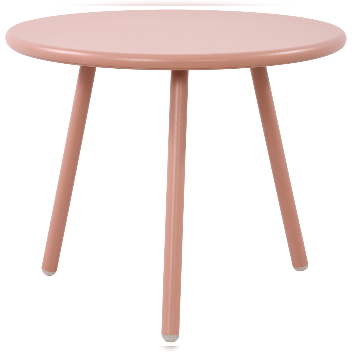 DELUKE Couchtisch CAKOT - Kunststoff Pink 50x50x40 cm | Sofatisch Rund Beistelltisch Wohnzimmertisch Klein Image
