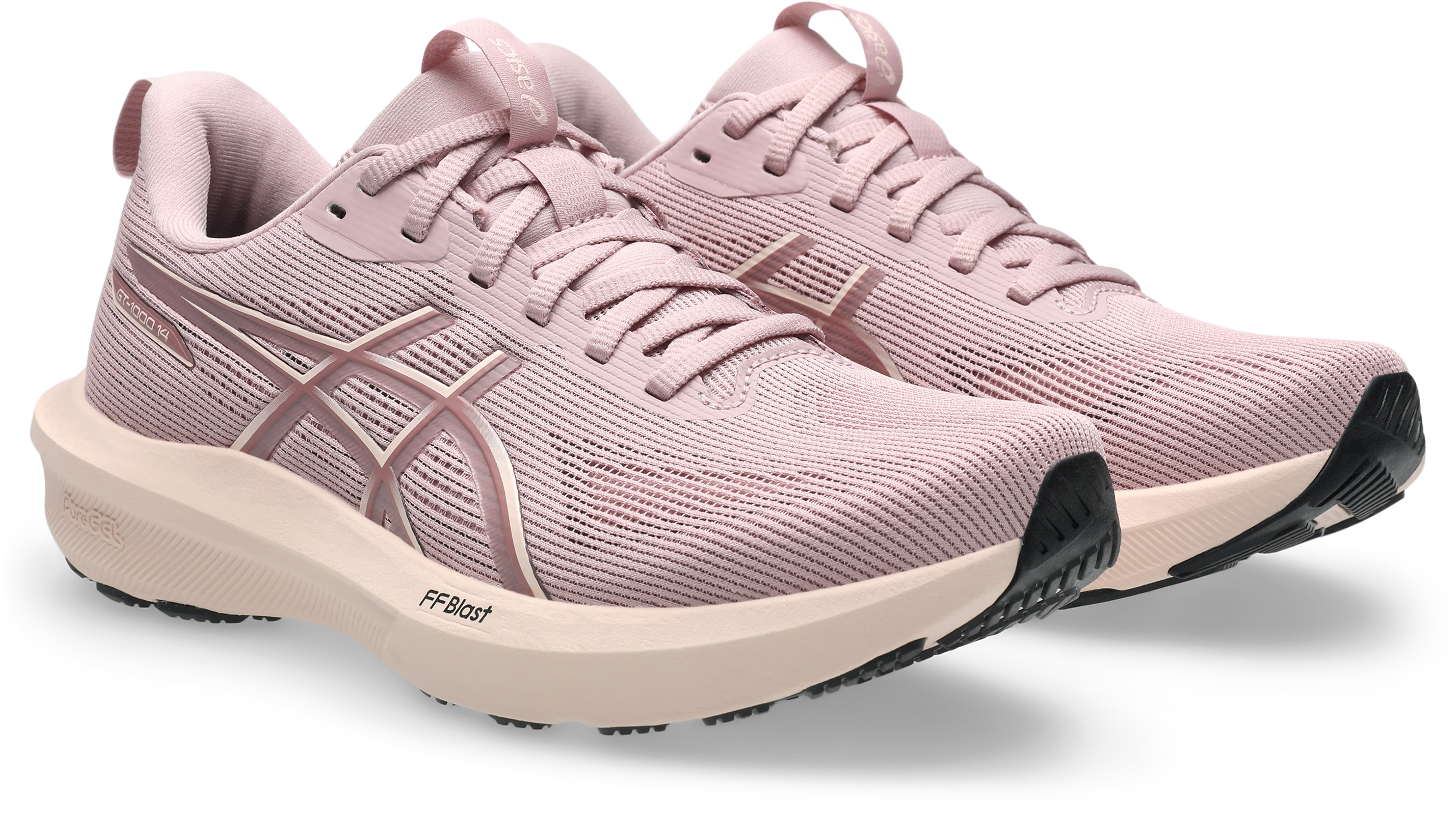 Laufschuh ASICS "GT-1000 14", Damen, Gr. 37,5, morganite, pearl pink, Synthetik, Schuhe Laufschuh, für mehr Stabilität