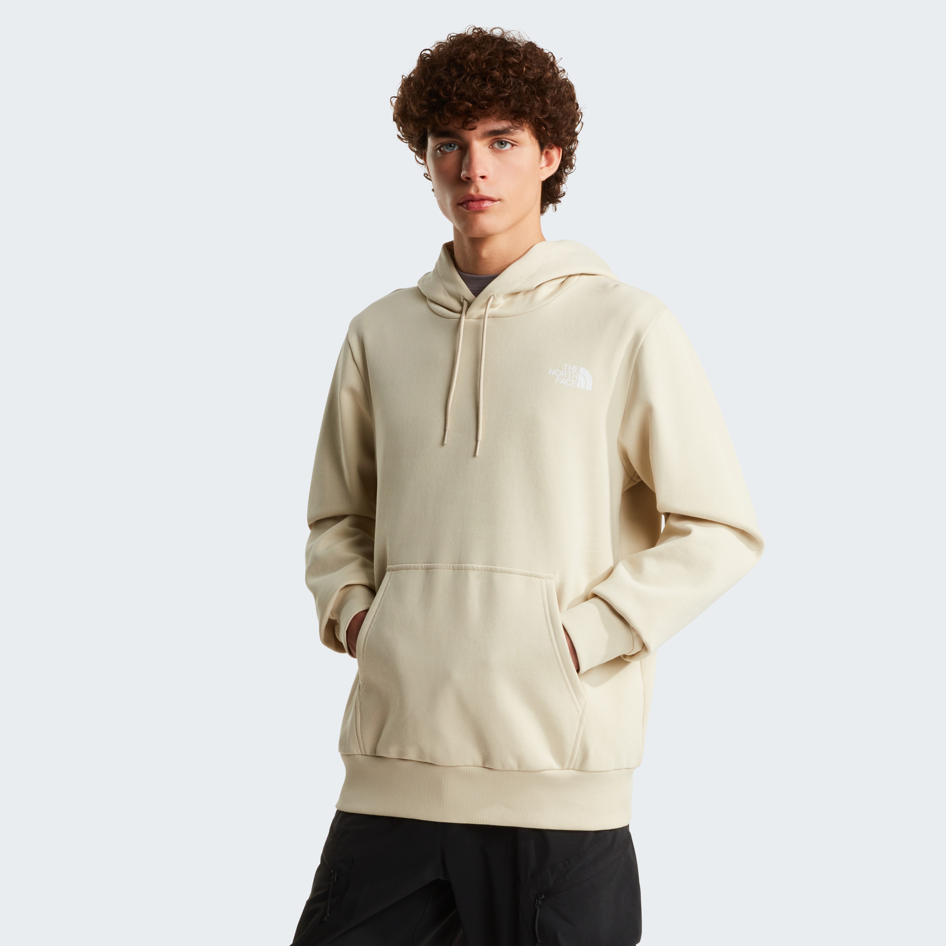 Kapuzensweatshirt THE NORTH FACE "M SIMPLE DOME REGULAR HOODIE", Herren, Gr. S, desert stone, Sweatware, Obermaterial: 68% Baumwolle, 32% Polyester, Rippbündchen, Sweatshirts, sportlicher Stil, für Sport- und Outdooraktivitäten, pflegeleicht