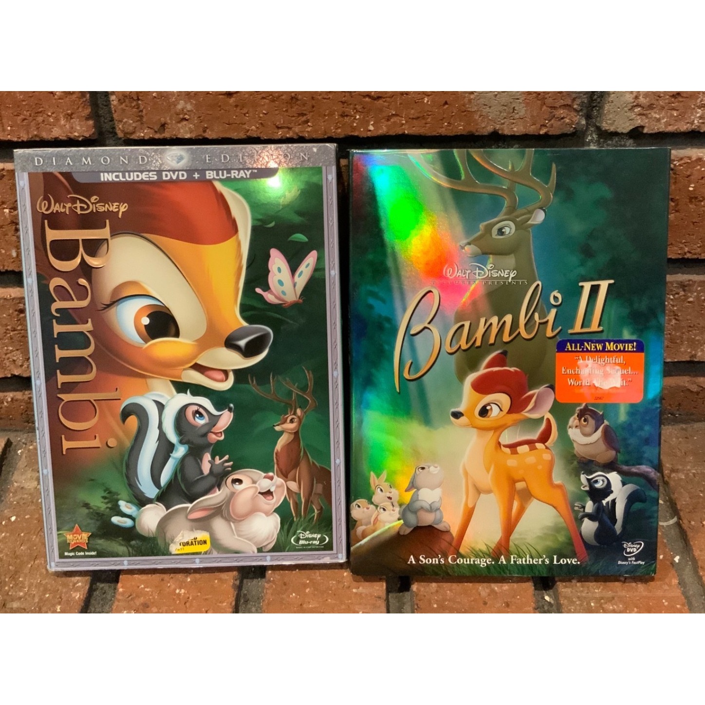 Disney Media | Disney Bambi & Bambi Ii Dvd 2 Movies Lot | Color: Green | Size: Os