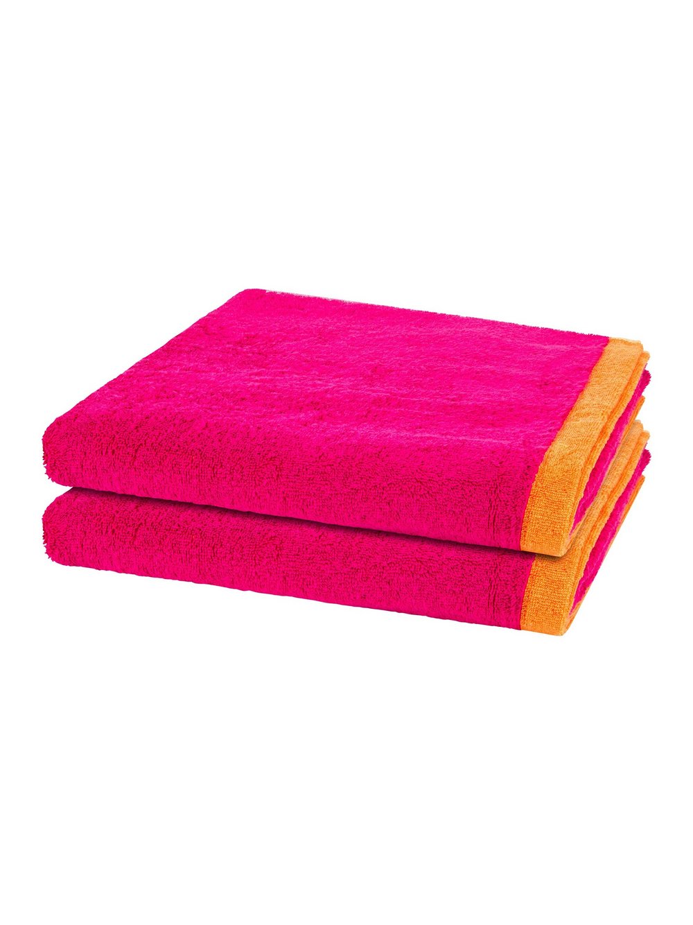 Cawö Handtuchset 2-teilig Damen pink, ONE SIZE Image