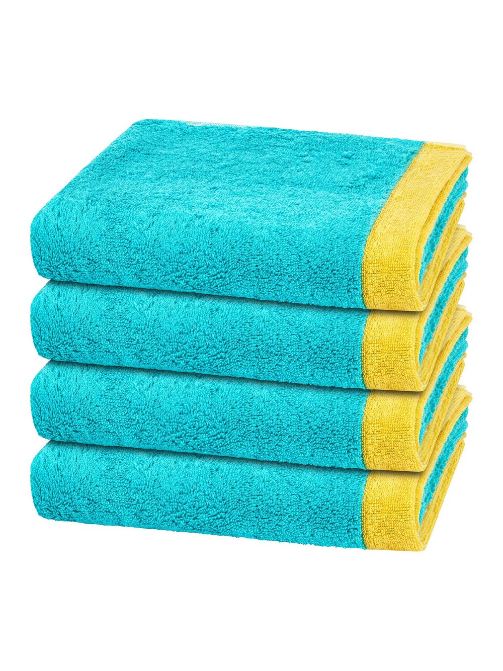 Cawö Handtuchset 4-teilig Damen türkis, ONE SIZE Image