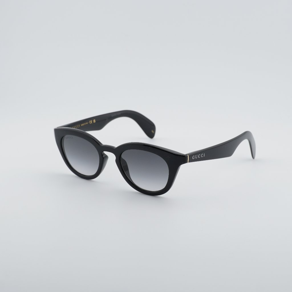 Gucci Accessories | Gucci Gg1934s 001 Sunglasses Shiny Black Square Frame, Grey Gradient Lenses | Color: Black/Gray | Size: 47 - 20 - 145