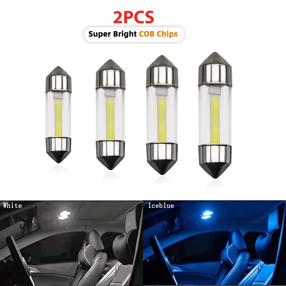 12V Auto-Leselampe Doppelpunkt-LED-Innenraum C5W Autobeleuchtung Heckdachbirne Kofferraumlicht Modifikation 31mm 36mm 39mm 41mm Image