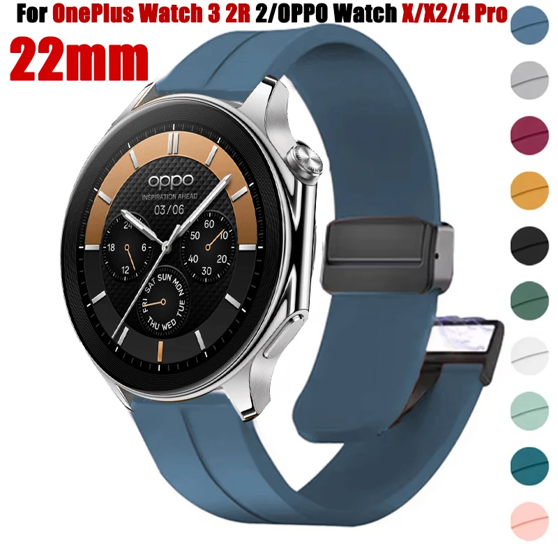Soft Sports Strap for OnePlus Watch 3 2R 2 Silicone Wristband Bracelet Correa for OPPO Watch X/X2/4 Pro Replacement Watchband Image