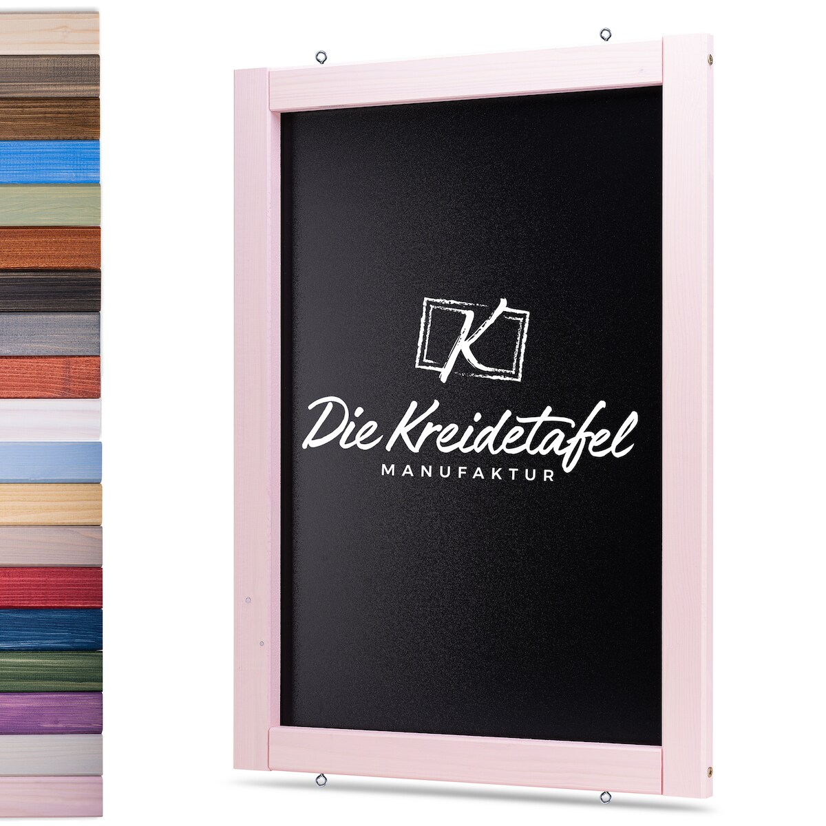Die Kreidetafel Manufaktur Kreidetafel mit Holzrahmen / Zartrosa 60x120cm Image