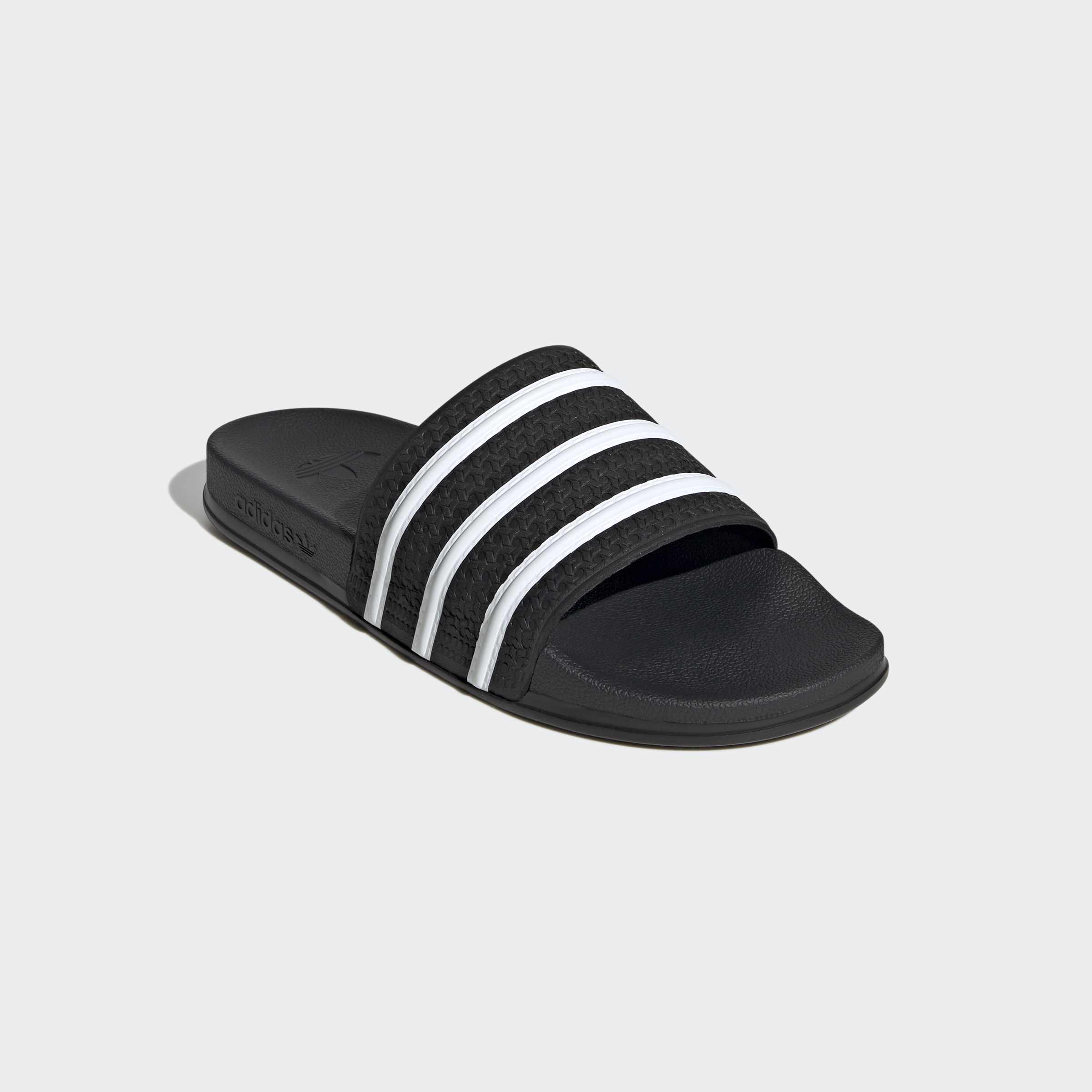 Badesandale ADIDAS ORIGINALS "ADILETTE OG CF BADESCHLAPPEN", Damen, Gr. 44,5, core schwarz, ftwr weiß, core schwarz, Synthetik, Schuhe