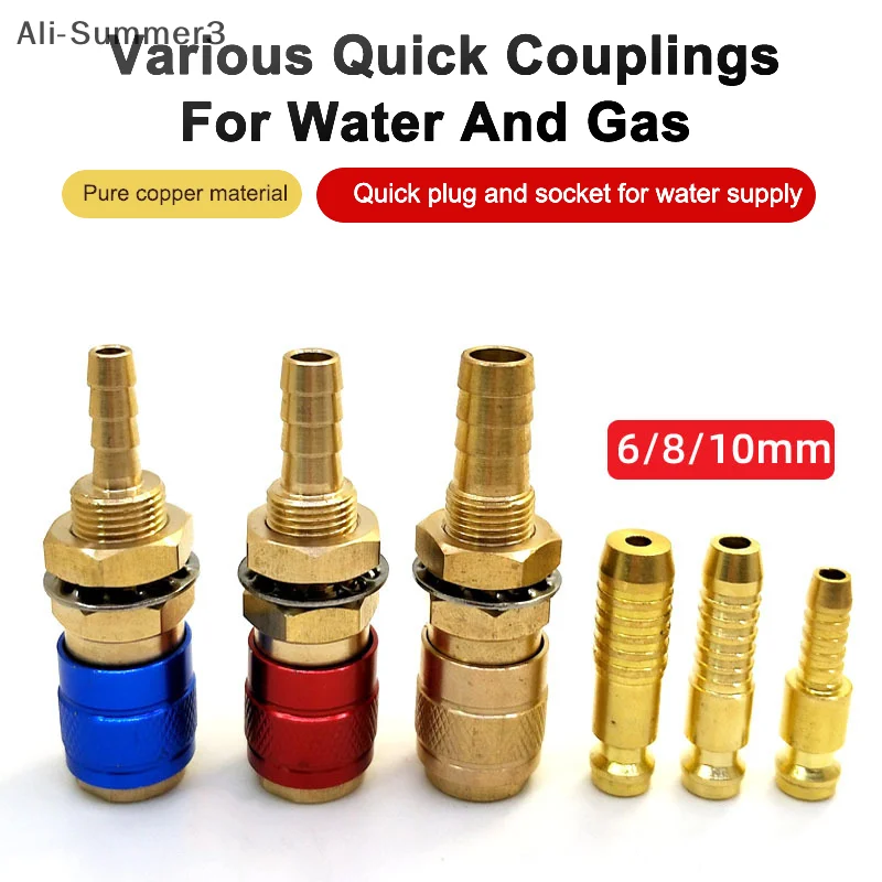 Gekühlte Gas Adapter Stecker Klemme Schweißen Maschine Schnelle Montage Weiblich Männlich Wasser MIG WIG Schweißen Taschenlampe Werkzeuge Schweißer Image