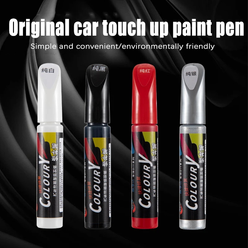 Mobidea Autokratzer-Reparatur-Lackstift – Sonderfarbe Silber/Rot/Schwarz, tiefe Kratzerfüllung und -fixierung für Autolack (1 Stück) Image