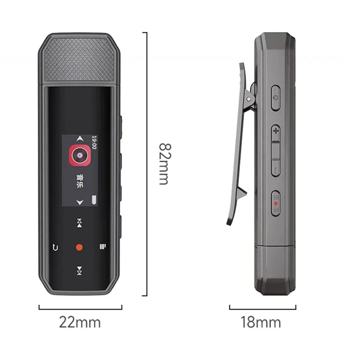 SWXF X80 USB MP3 Player Mini 64 GB Touch Key Bluetooth 5.3 Sport Clip Musik Player Unterstützung FM Radio Recorder E-Book Schrittzähler Image