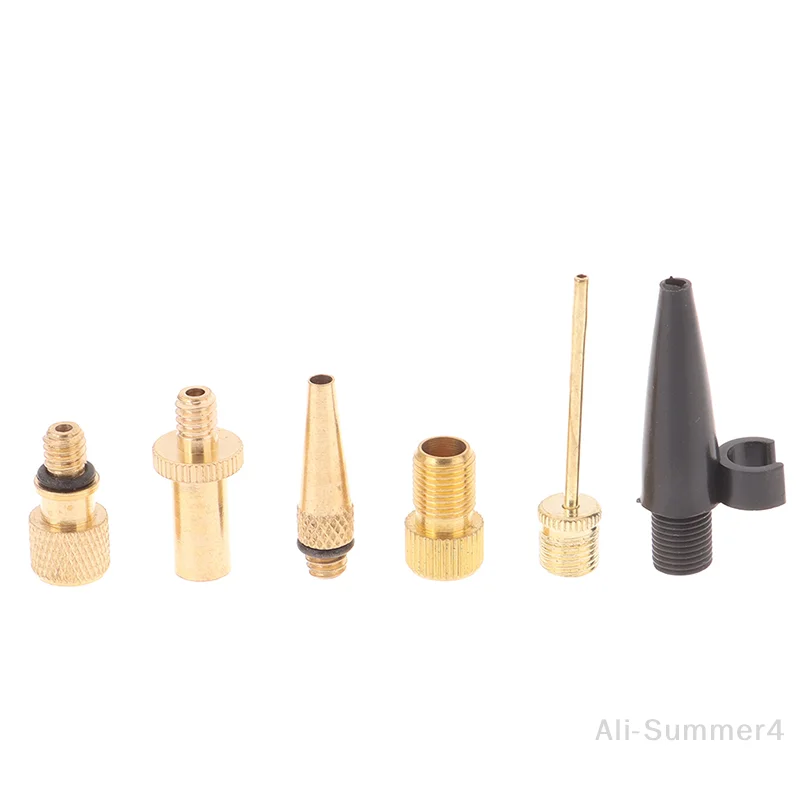 Fahrrad Ventil Adapter Für Road & MTB Fahrrad Reifen Pumpe Kupfer Inflator Pumpe Düse Kit Presta Schrader Ventil Adapter Rohr Image