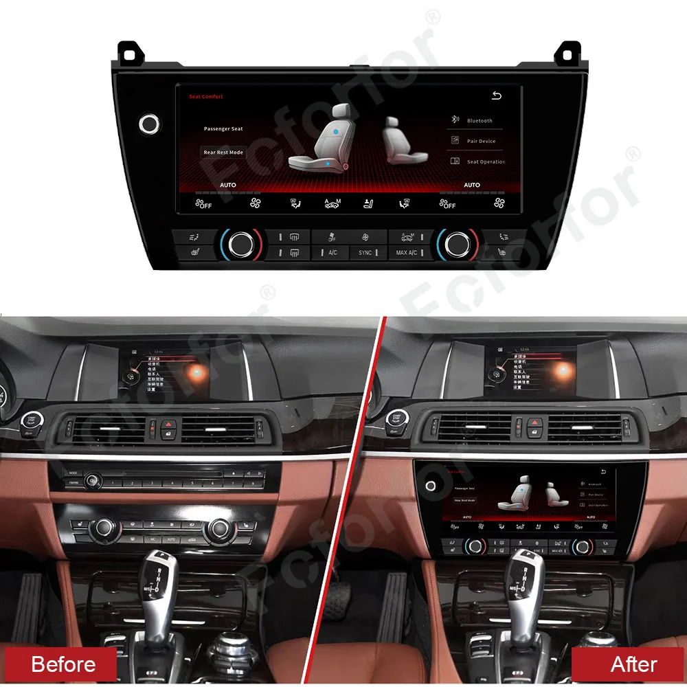 Upgrade LCD AC Panel Für BMW 5er F10 F11 2011-2017 HD Touch Screen Auto Klima Control Panel AC Multimedia zentrale Host Image