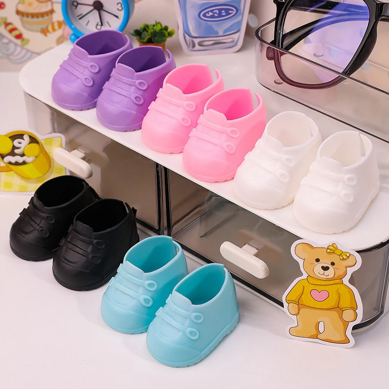 15/17/20cm Doll Shoes Plastic Mini Finger Shoes Clothing Accessory For 6.9/7.87 Inch Dolls