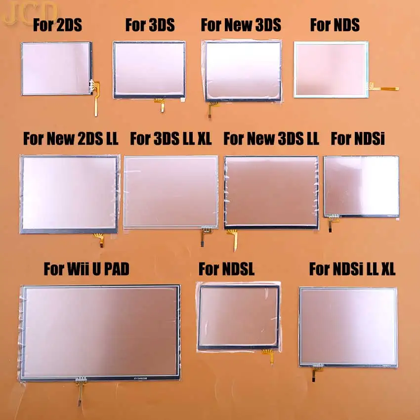 JCD Ersatz Panel Display Digitizer Glas Touch Screen Für NDS Lite NDSL NDSi Für 2DS 3DS Neue 3DS XL LL WiiU PAD Konsole