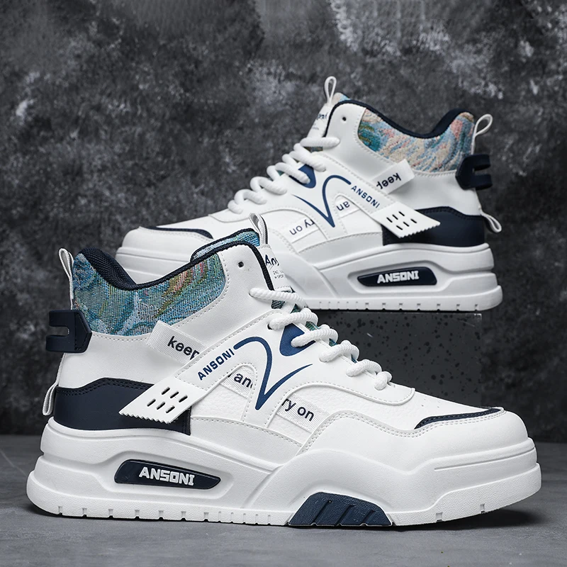 Männer schuhe Neue Frühling Herbst Koreanische high-top casual schuhe weiche sohle outdoor wanderschuhe mode jugend Joker sport bord schuh