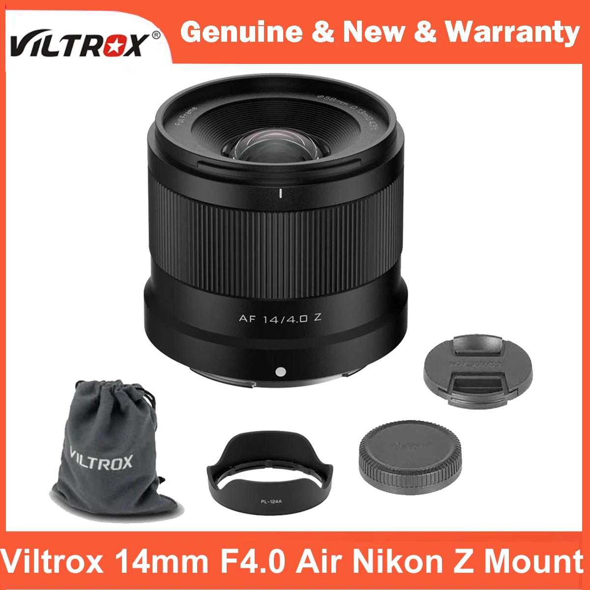 NEW Viltrox 14mm F4.0 Air Full Frame Auto Focus Ultra-Wide Prime Lens for Nikon Z-Mount Z6III Z8 Z5II Z6II Z7II Z9 ZFC Z50II Z7