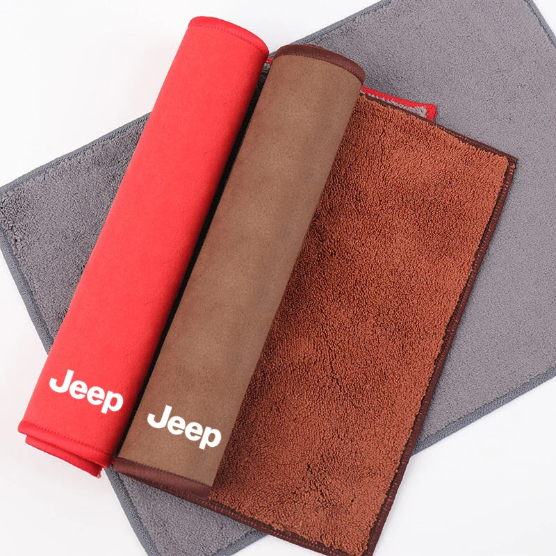 Mikrofaser-Handtuch, Auto-Reinigungs- und Pflegezubehör für Jeep Wrangler Compass Renegade Grand Cherokee Patriot Rubicon Liberty Image