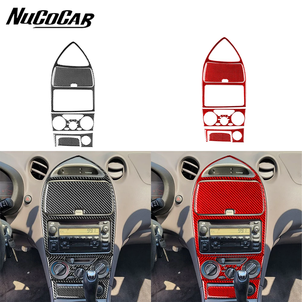 Für Toyota Celica 2000-2005 Carbon Faser Zentrale steuerung instrument Panel Trim Abdeckung Auto Innen Zubehör Dekorative Aufkleber Image